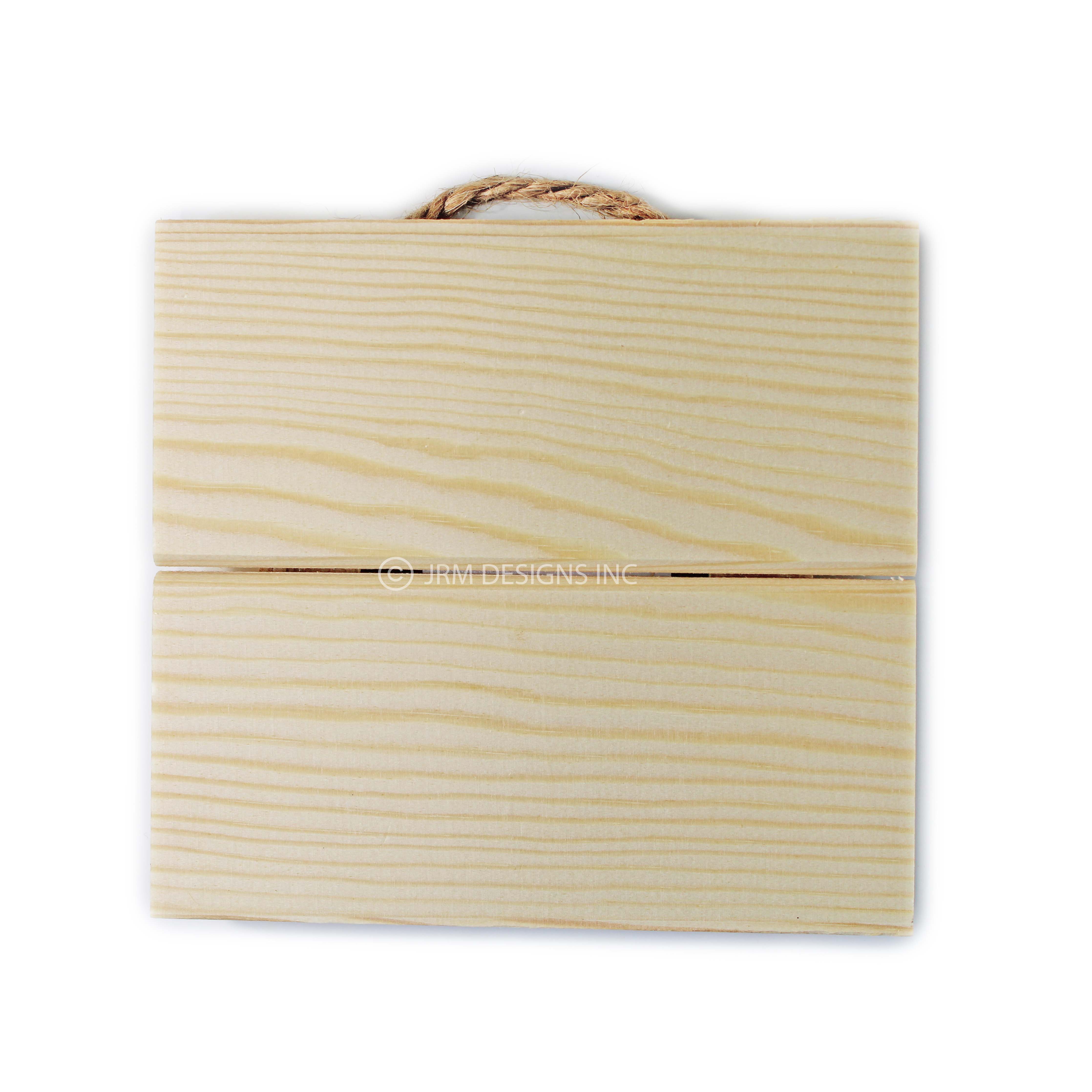 Wood Mini Pallet Board Sign with Jute JRM Designs, Inc.