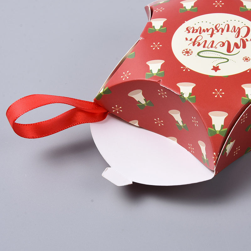 Christmas Gift Box Ornament with Ribbon