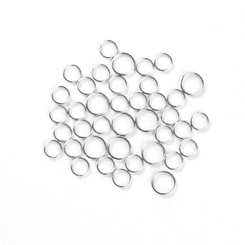 Iron Split Ring Assorted Sizes 6mm & 8mm