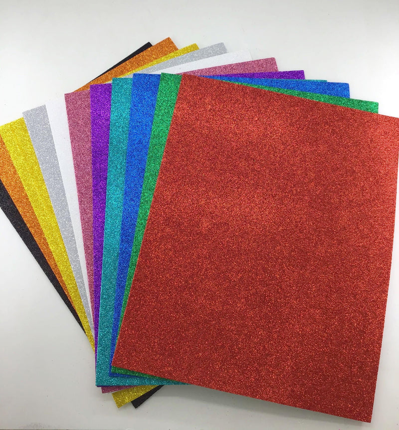 EVA Foam Glitter Sheets Assorted Colors (10 Sheets)