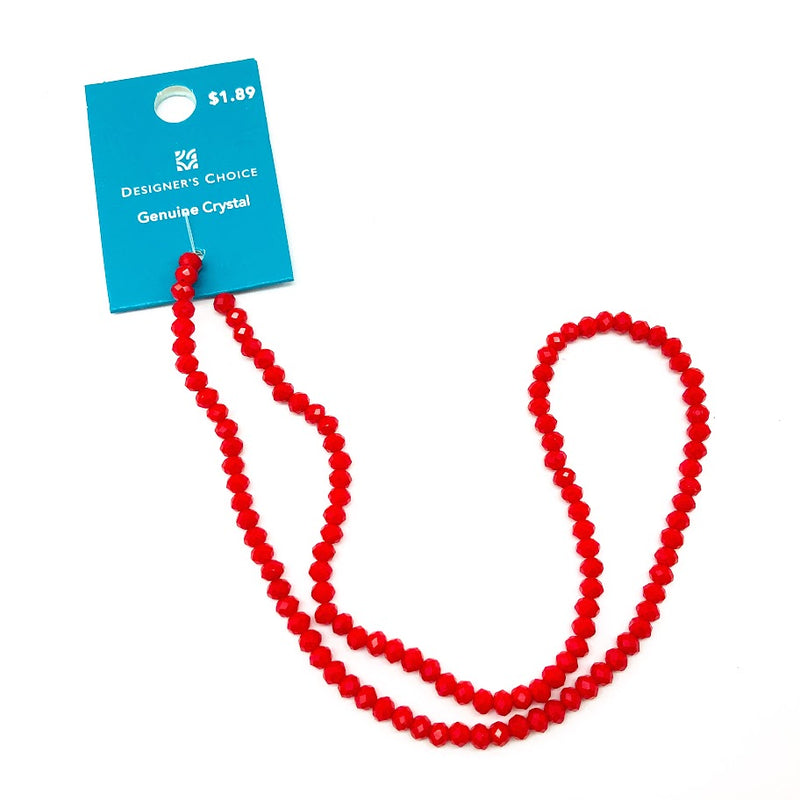 Abacus Bead Strand (Red)