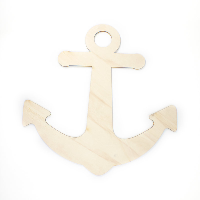 Wood Cut-Out Wall Plaque (Anchor)