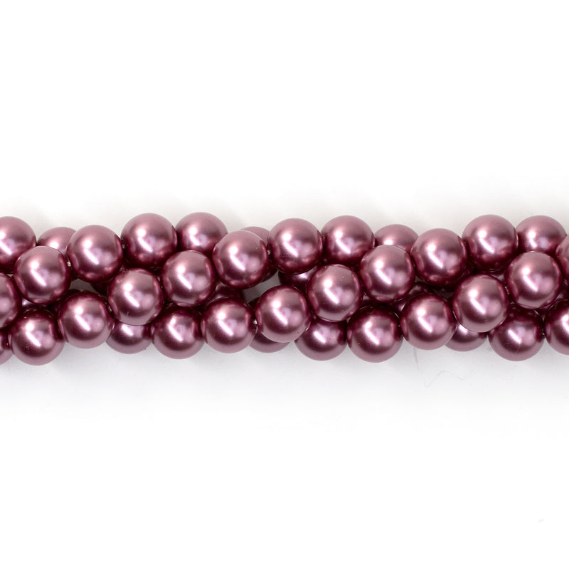 Color Round Glass Pearls