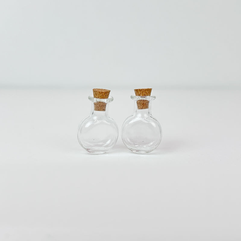 Mini Glass Bottle with Cork Topper