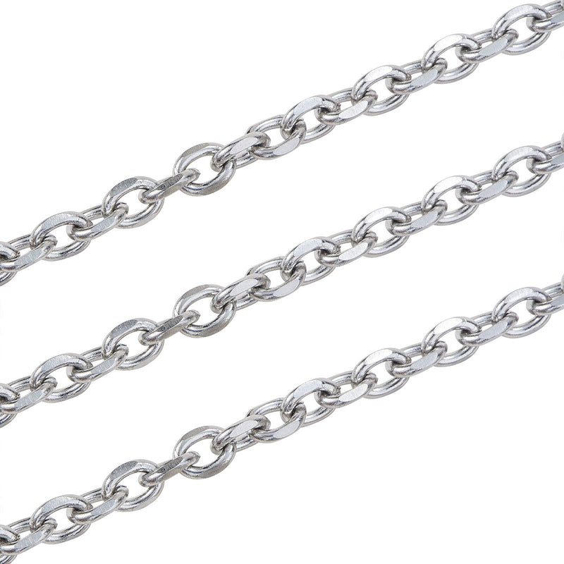 Stainless Steel Oval Link Chain Spool