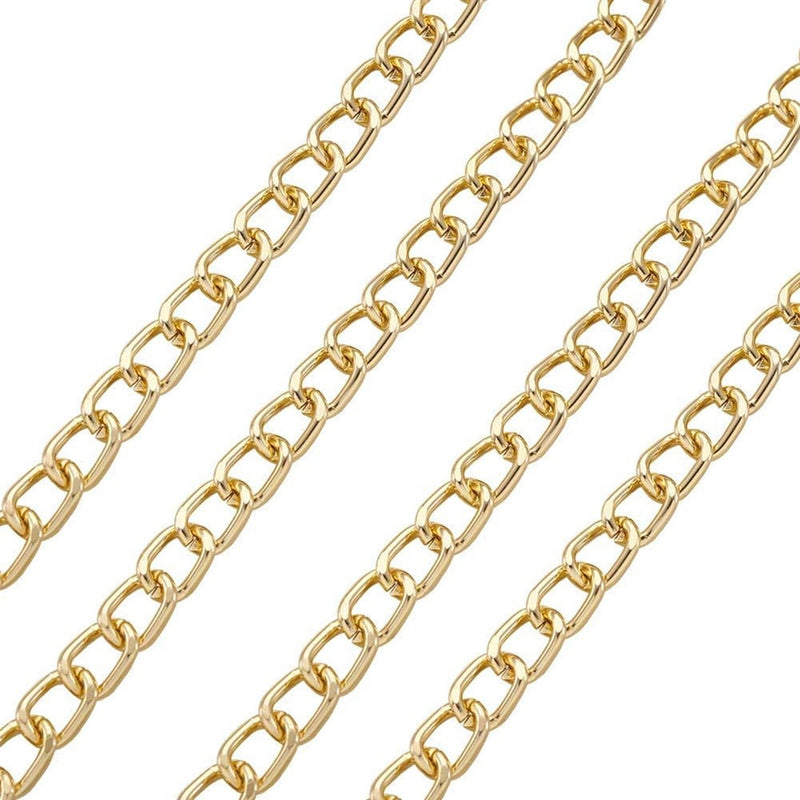 Stainless Steel Curb Gold Chain Spool
