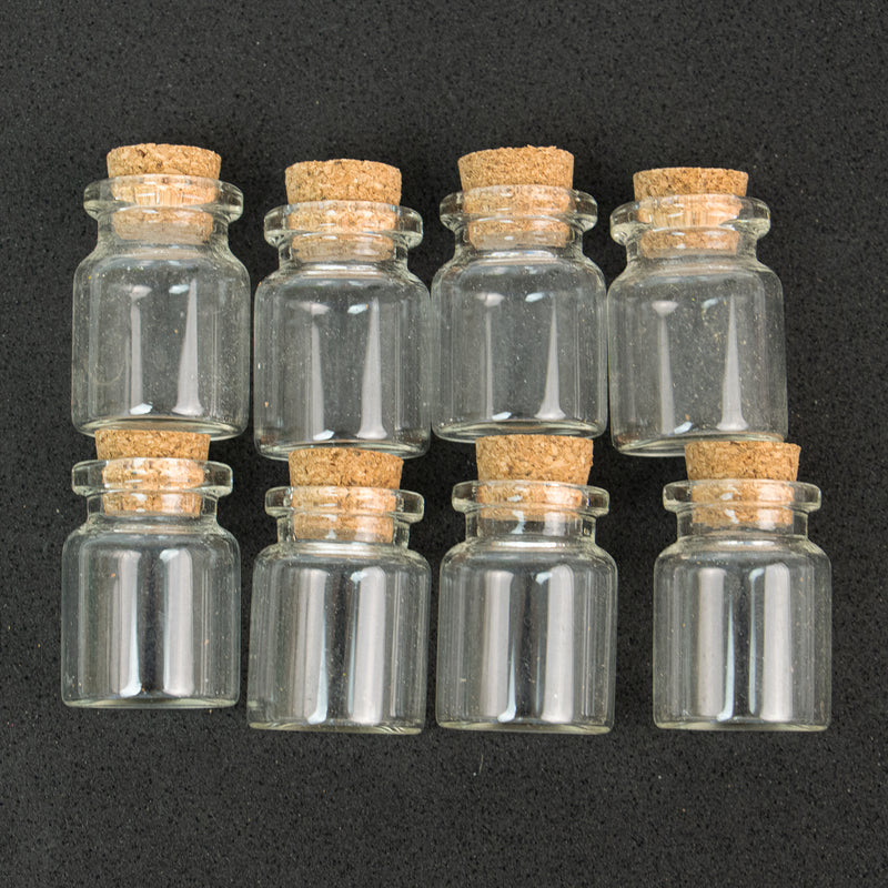 Glass Bottles with Cork 4 ml (8 PCS)