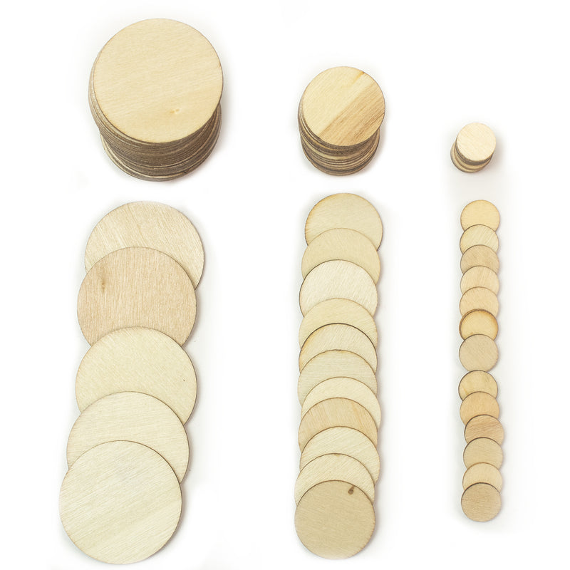Wood Cut-Out Circles (Assorted Sizes)