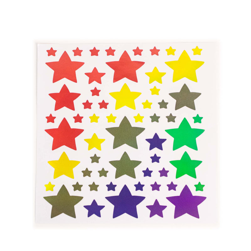 Laser Star Stickers