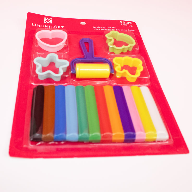 Modeling Clay Set with Roller & Cookie Cutters