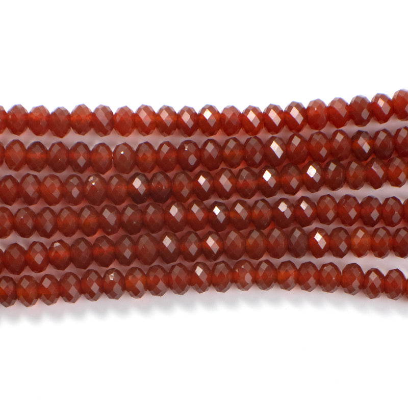 Natural Stone Strands (Red Agate)