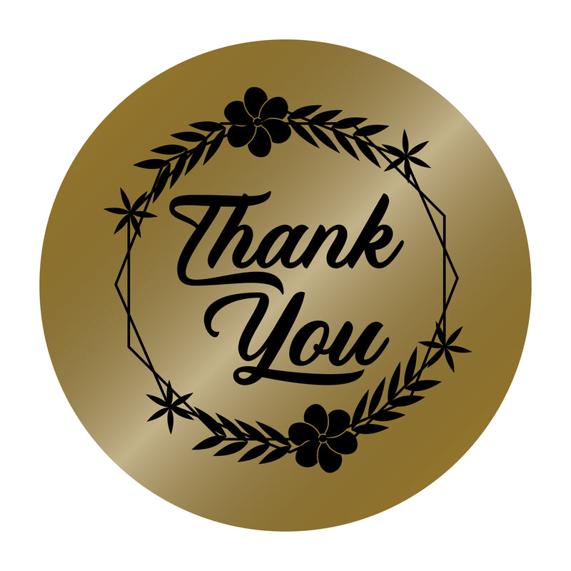 Round Thank You Stickers