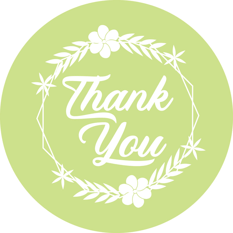 Round Thank You Stickers