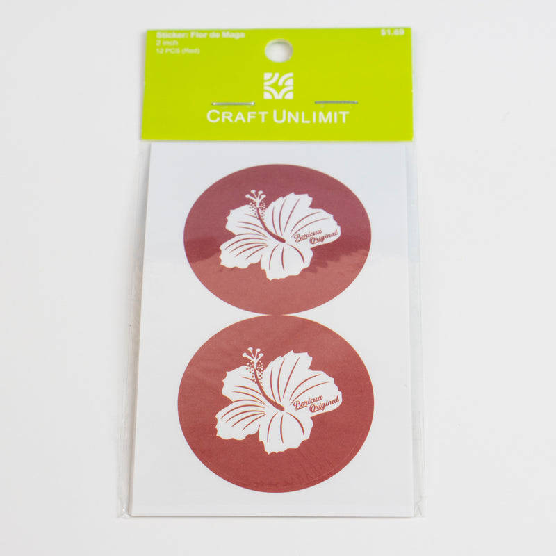 Round Flor de Maga Stickers