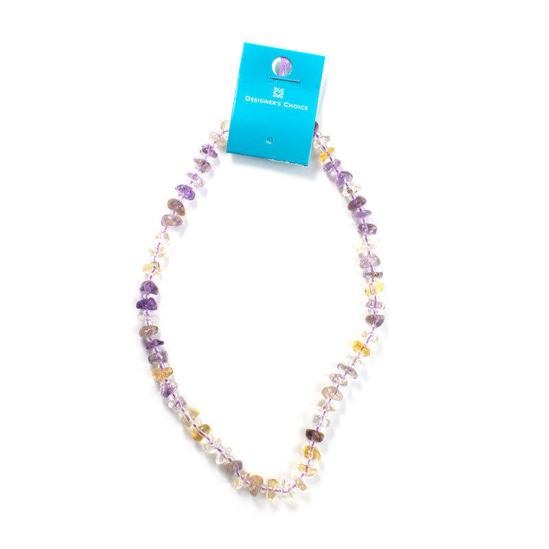 Natural Stone Strand (Clear Violet)