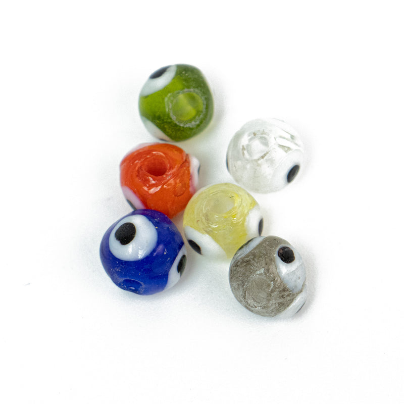 Glass Evil Eye Round Shape Bead