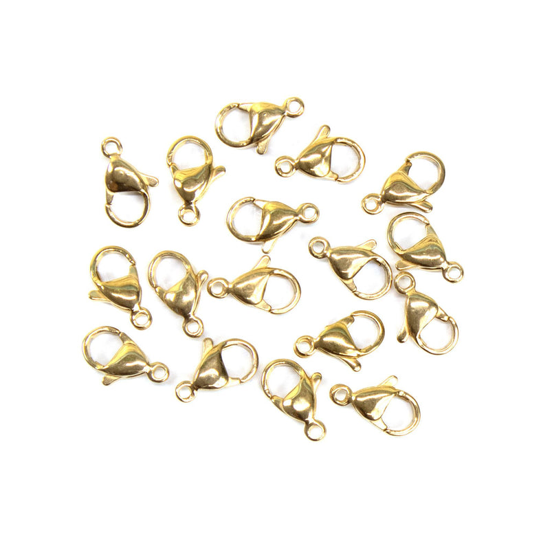 High Quality Stainless Steel Lobster Closure (Gold Plated)