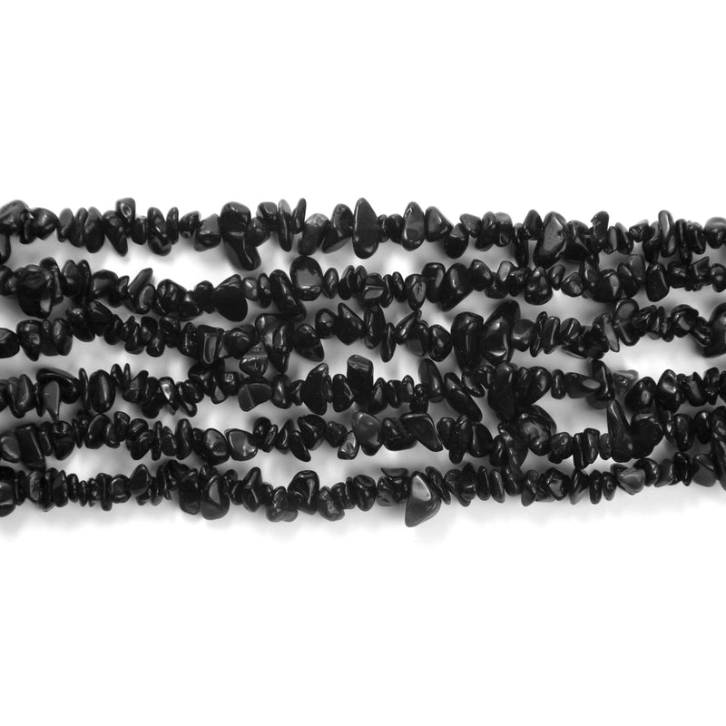 32 inch Chip Strand (Black Obsidian)