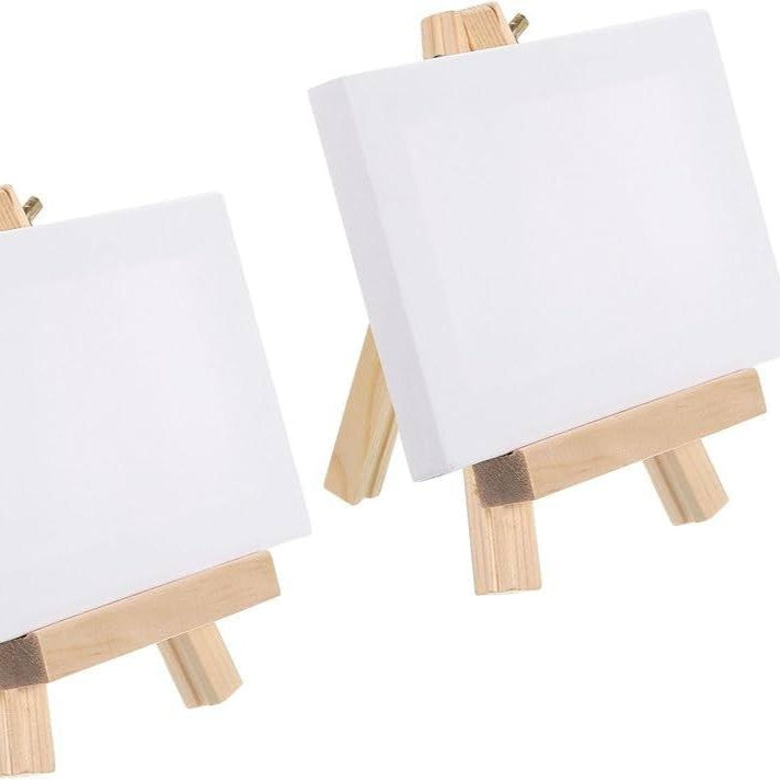 Stretched Canvas with Easel Set