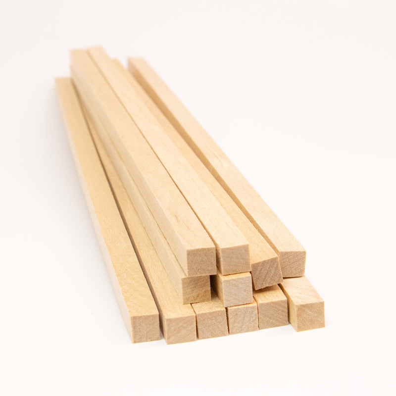 Wood Square Craft Dowels (12 inch long)