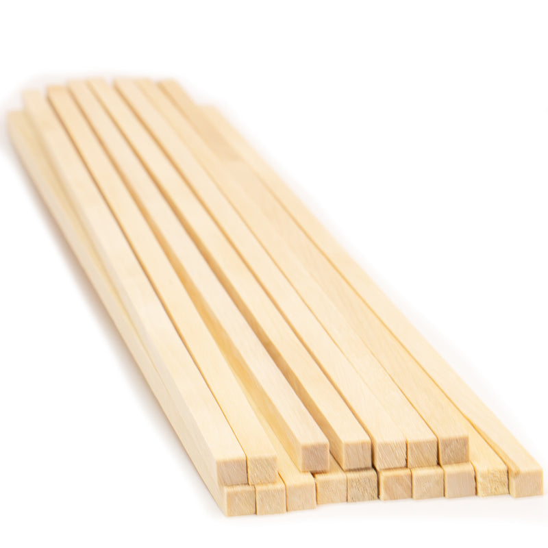 Wood Square Craft Dowels (12 inch long)