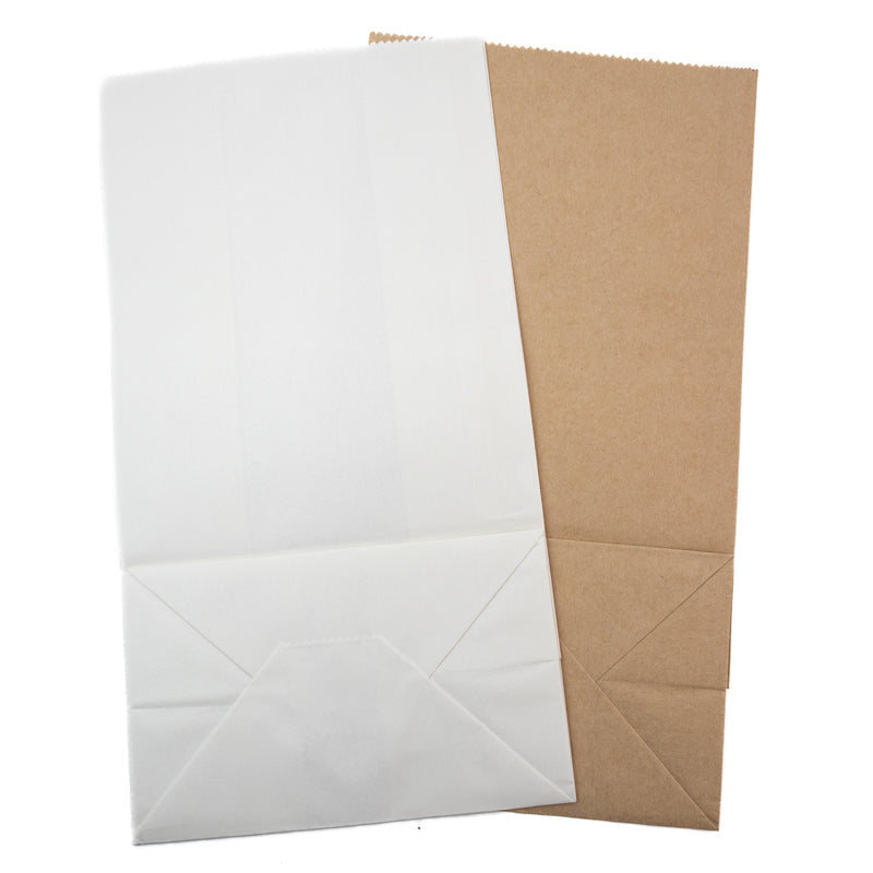 White and Craft Paper Bags