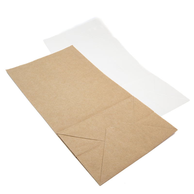 White and Craft Paper Bags