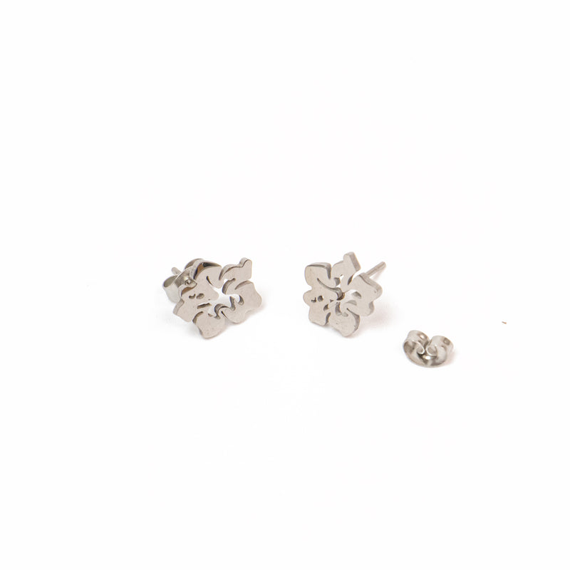 Stainless Steel Flor de Maga Earring Studs