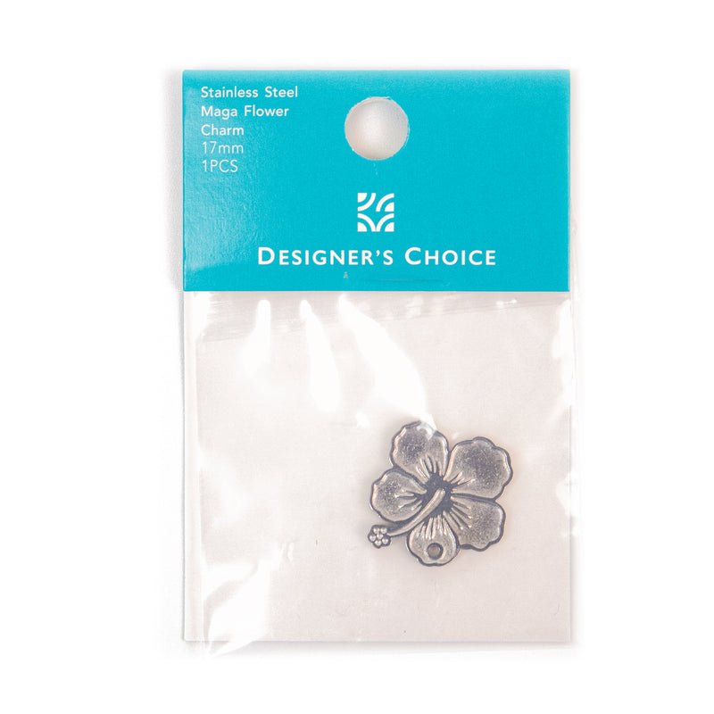 Stainless Steel Flor de Maga Flower Charm