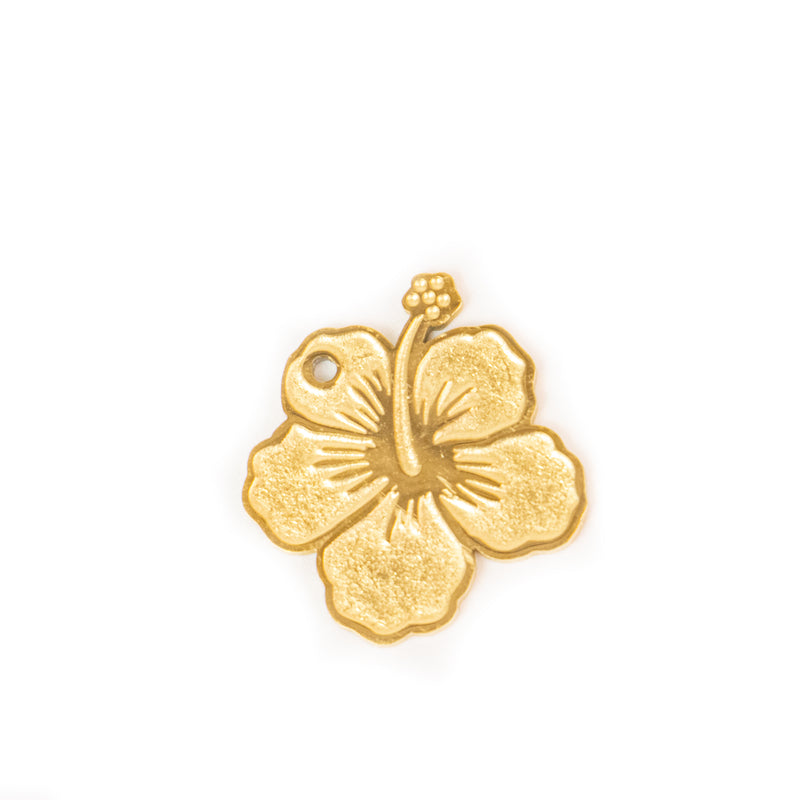 Stainless Steel Flor de Maga Flower Charm