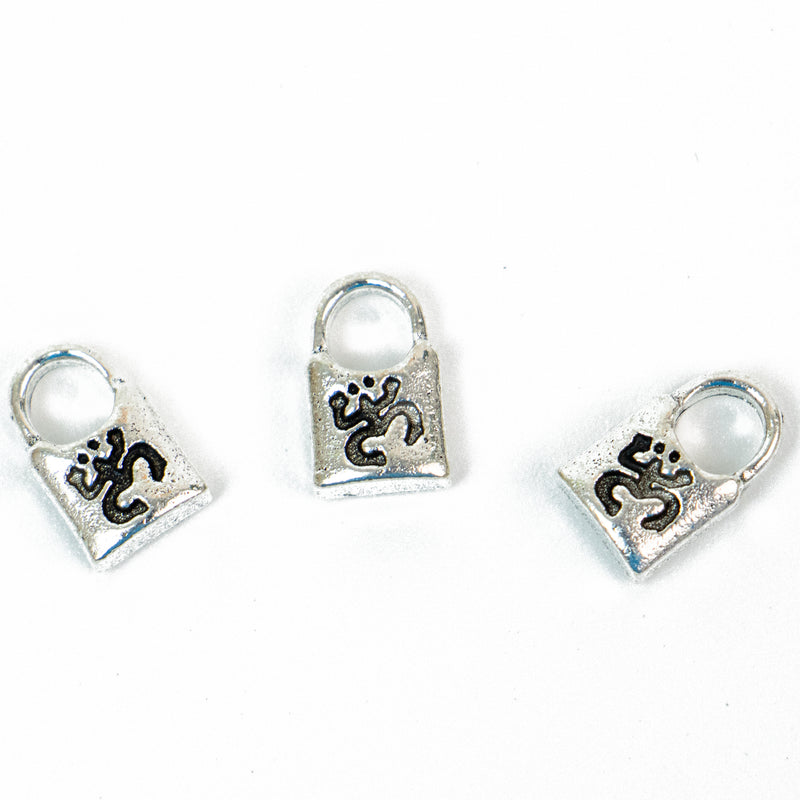 Alloy Coquí Taíno Padlock Charms