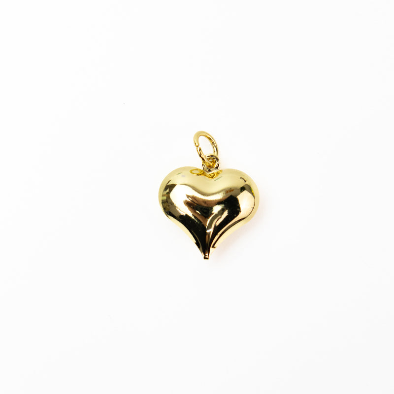 Brass Gold Heart Pendant