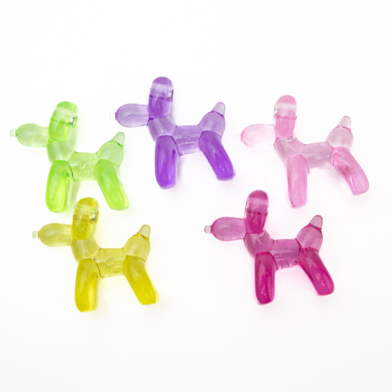 Acrylic Transparent Balloon Dog Pendants