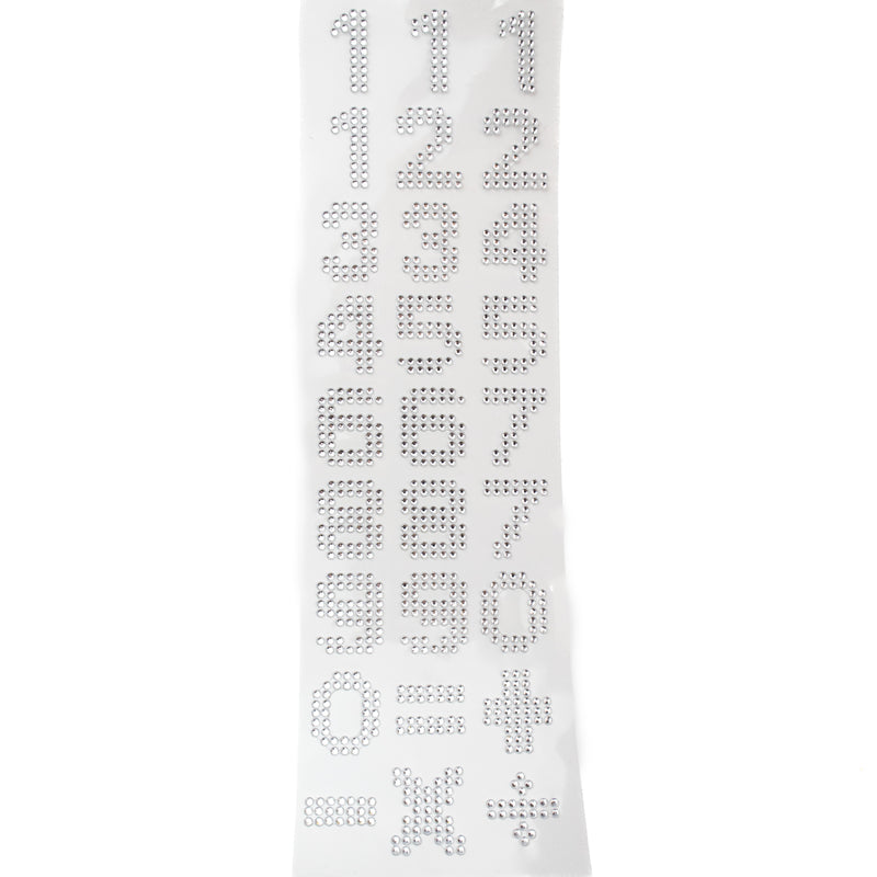 Cristal Bling Stickers (Numbers & Signs)