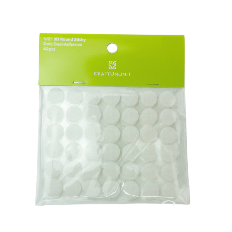 3D Round Sticky Dots Dual-Adhesive