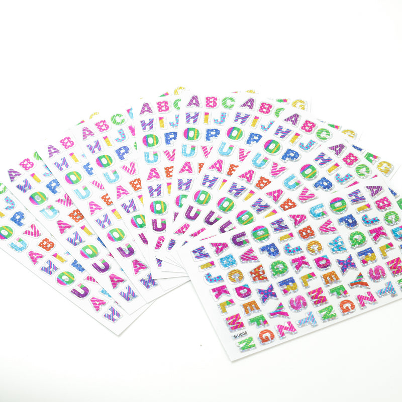 Colorful Alphabet Letter Stickers