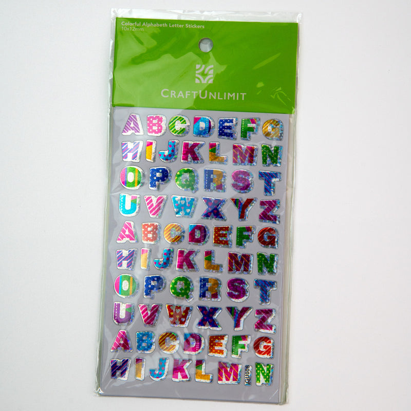 Colorful Alphabet Letter Stickers