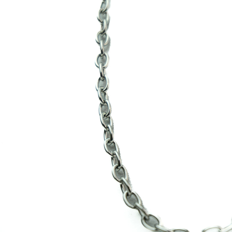 Stainless Steel Oval Link Chain Necklace