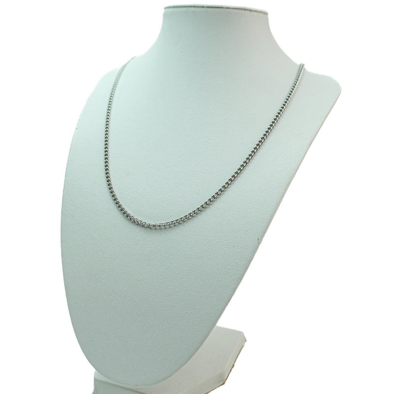 Stainless Steel Gold Curb Chain Necklace