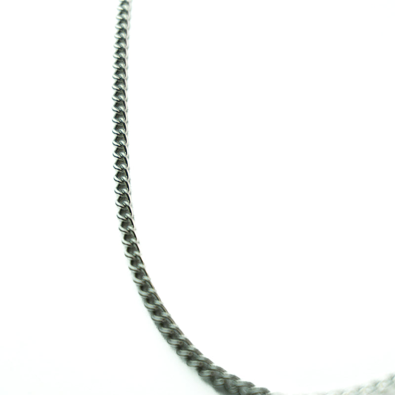 Stainless Steel Gold Curb Chain Necklace