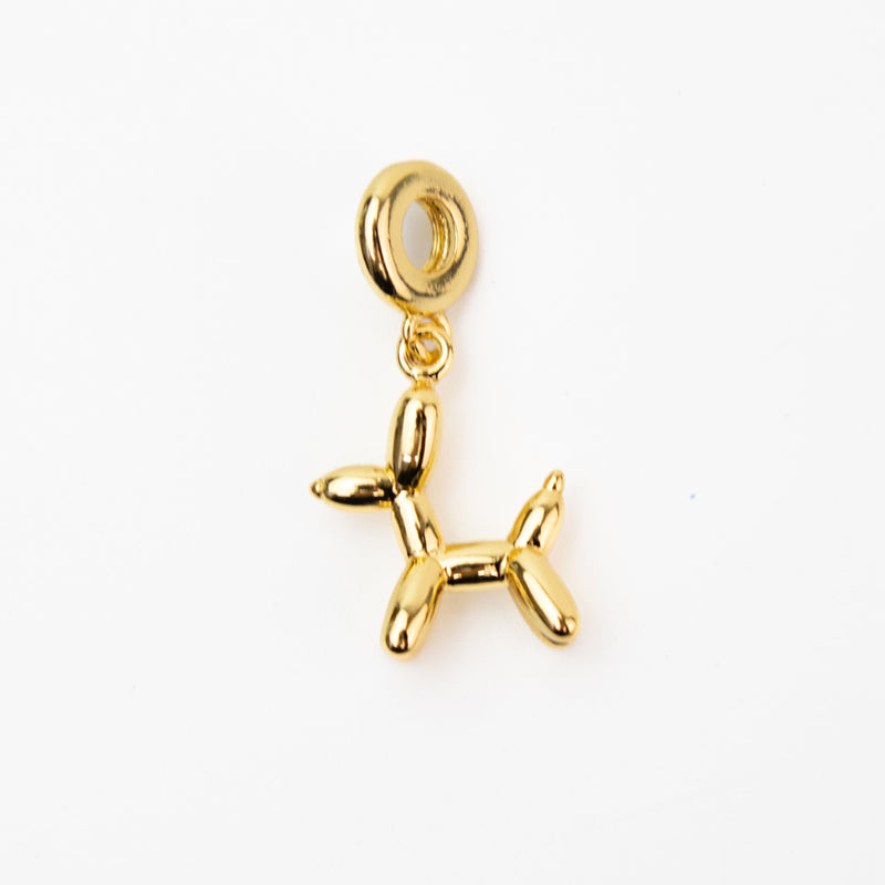 Brass Gold Balloon Dog Pendant