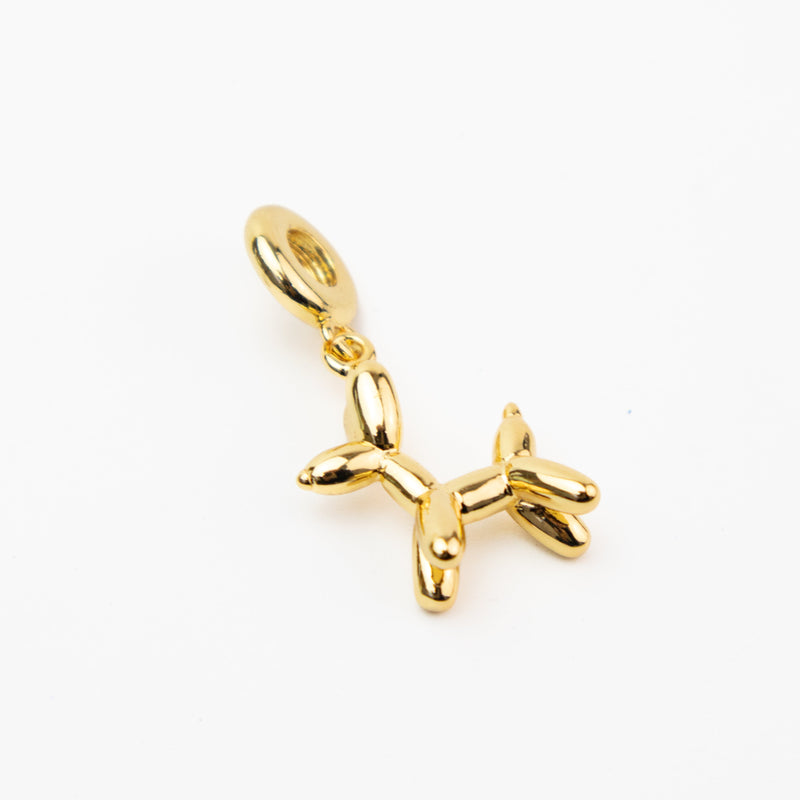 Brass Gold Balloon Dog Pendant