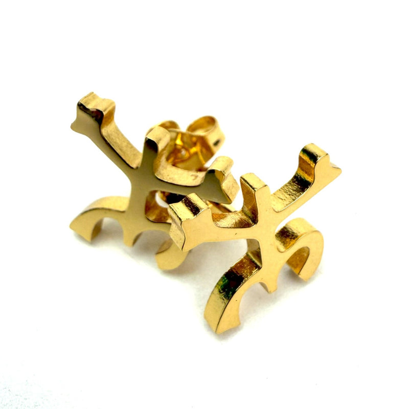 Stainless Steel Coquí Taíno Earrings
