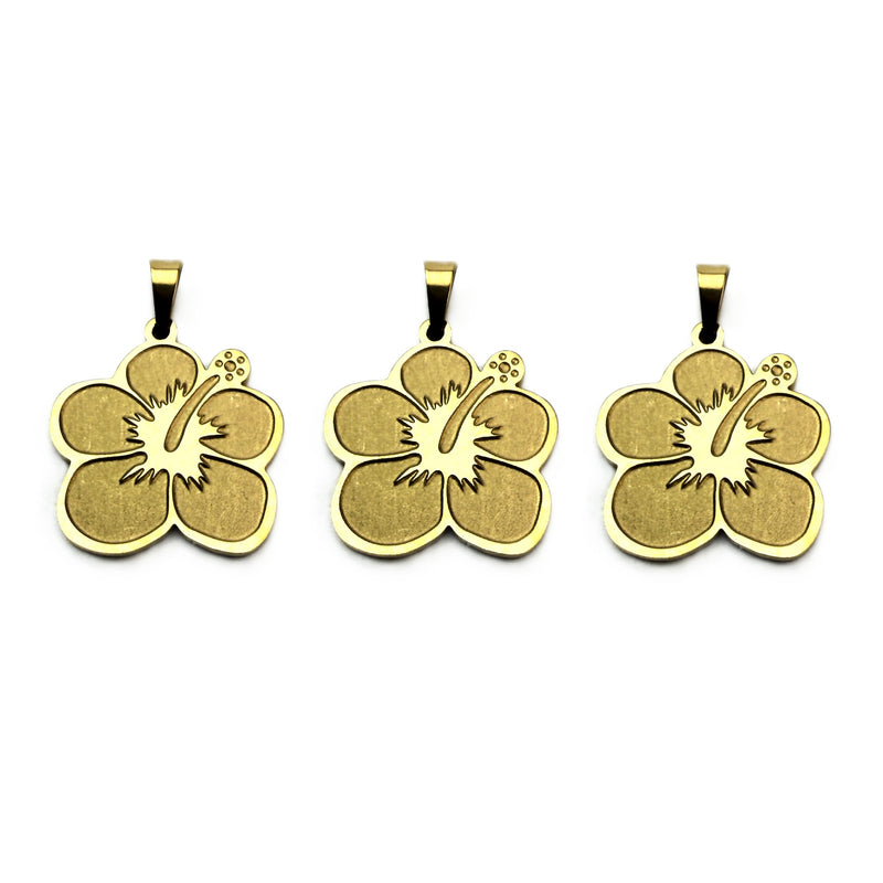Stainless Steel Maga Flower Charm