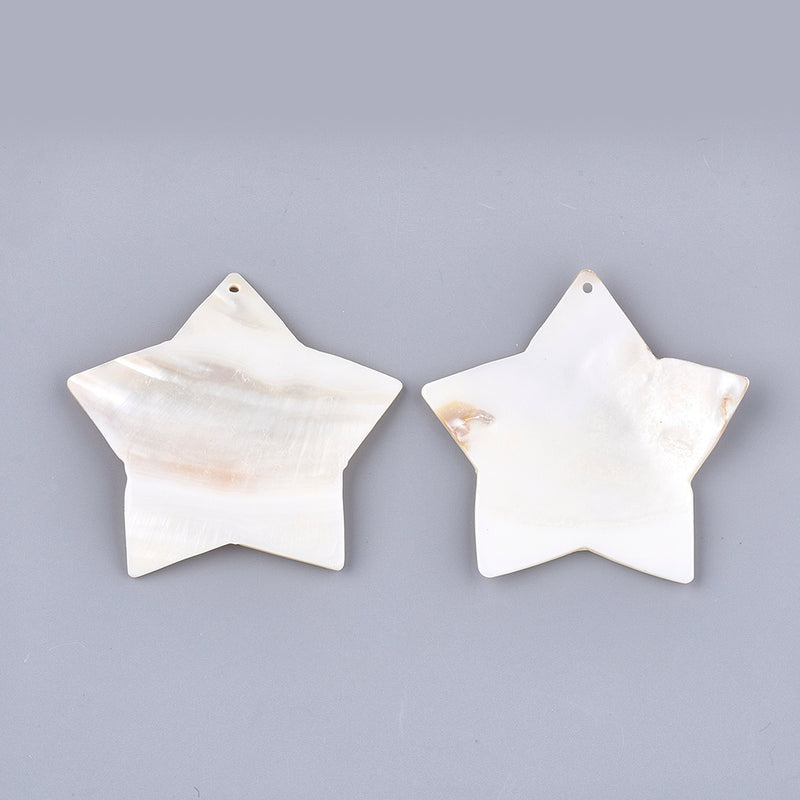 Freshwater Big Shell Star Charm