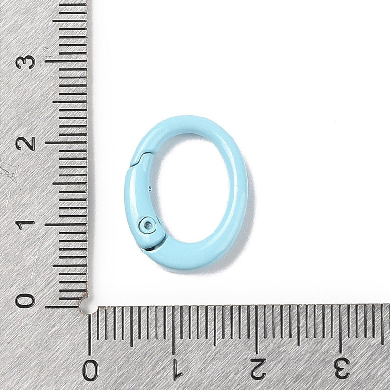 Alloy Oval Spring Gate Rings