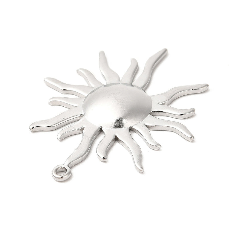 18k Gold Plated Stainless Steel Gold Sun Charm