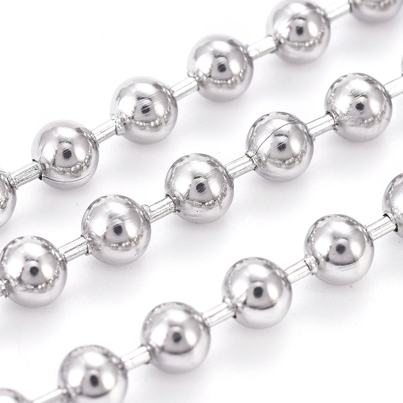 Stainless Steel Ball Chain Spool (4mm)