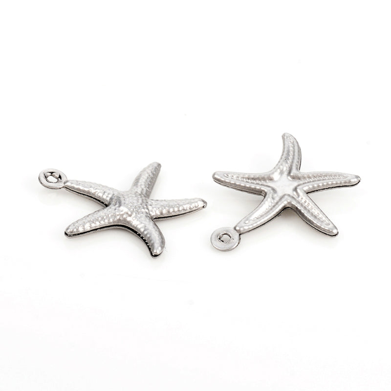 Stainless Steel Starfish Charm