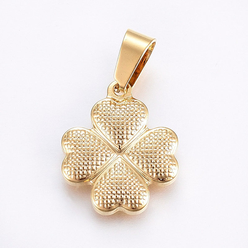 Stainless Steel Four Leaf Clover